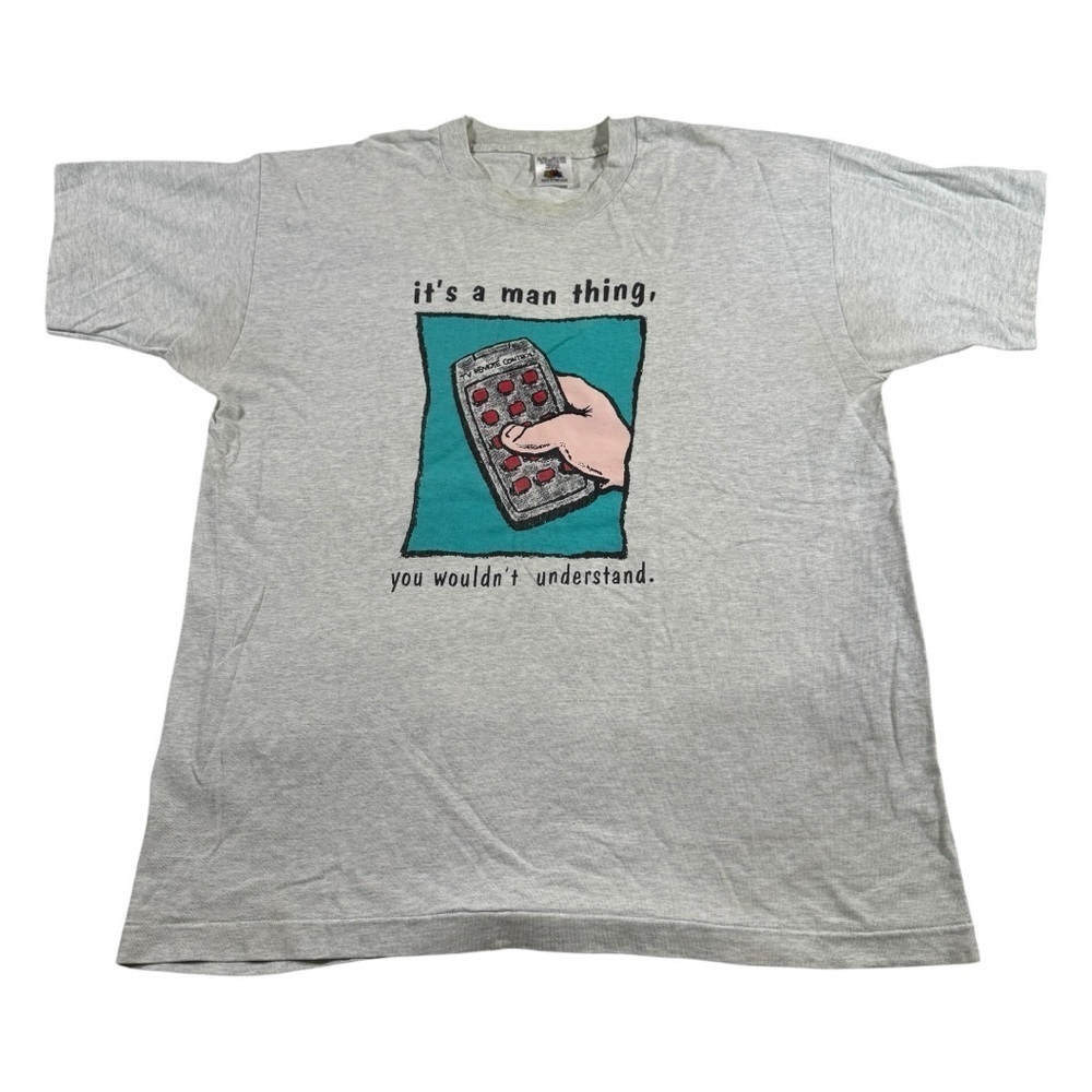 Vintage Humor Man Thing TV Remote Tee